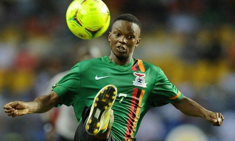 Rainford Kalaba, pictured in 2012, helped TP Mazembe of the Democratic Republic of Congo win the CAF Confederation Cup for the first time
