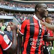 Nice's forward Mario Balotelli celebrates a goal on October 30, 2016