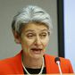 Director-General of the UN Educational, Scientific and Cultural Organization (UNESCO), Irina Bokova speaks during a press conference in New York on September 20, 2016