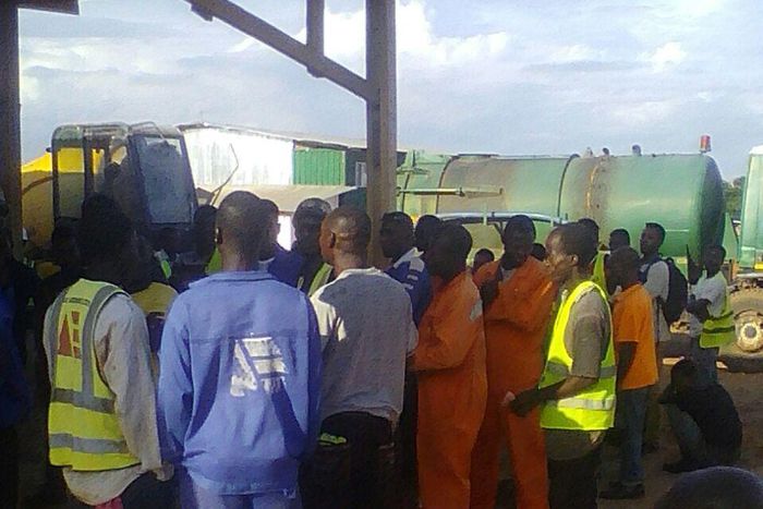 Over 800 Bank of Ghana Guest house labourers on sit-down strike