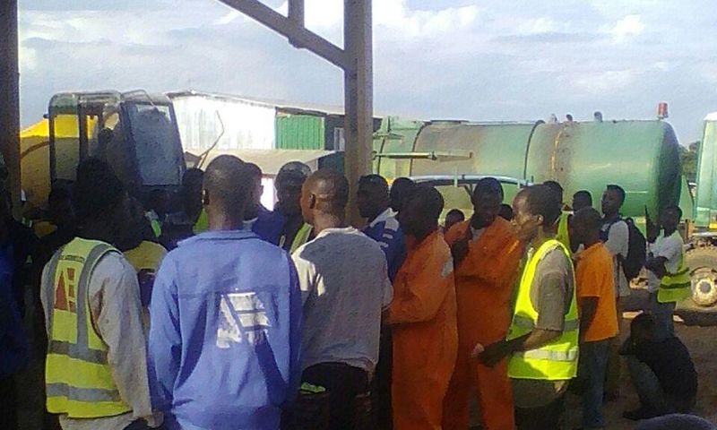 Over 800 Bank of Ghana Guest house labourers on sit-down strike