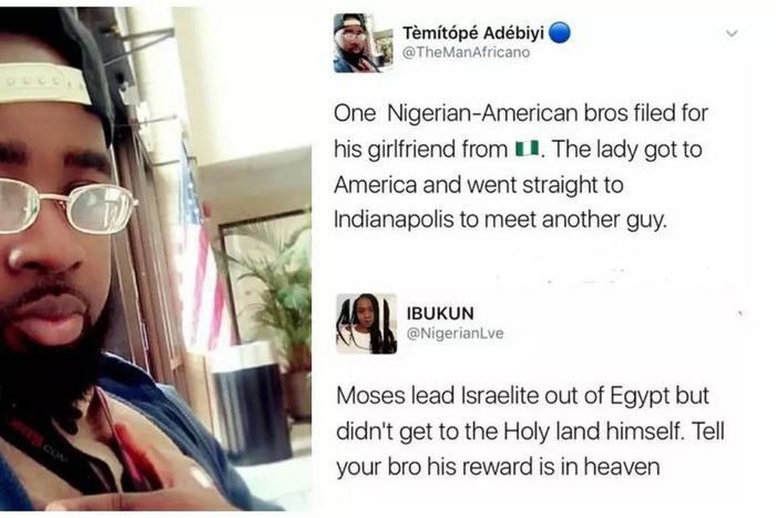 Twitter user who shared the depressing story