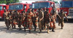 Personnel of the Ghana National Fire Service