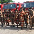 Personnel of the Ghana National Fire Service