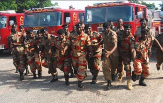 Personnel of the Ghana National Fire Service