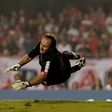 Goalkeeper Rogerio Ceni during a friendly match between "Club World Cup football 1992-1993" and "Club World Cup 2005" at Morumbi stadium in Sao Paulo, Brazil on December 11, 2015