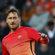 Roma's Italian forward Francesco Totti eyes the ball during the Italian Serie A football match against Udinese January 15, 2017