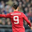 Manchester United's Zlatan Ibrahimovic pictured during the club's Europa League quarter-final first leg against Anderlecht at the Constant Vanden Stock stadium in Brussels on April 13, 2017