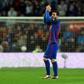Barcelona's forward Lionel Messi celebrates after scoring a goal during the Spanish league football match against Osasuna April 26, 2017