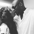 Annie Idibia and 2Face Idibia share a kiss.