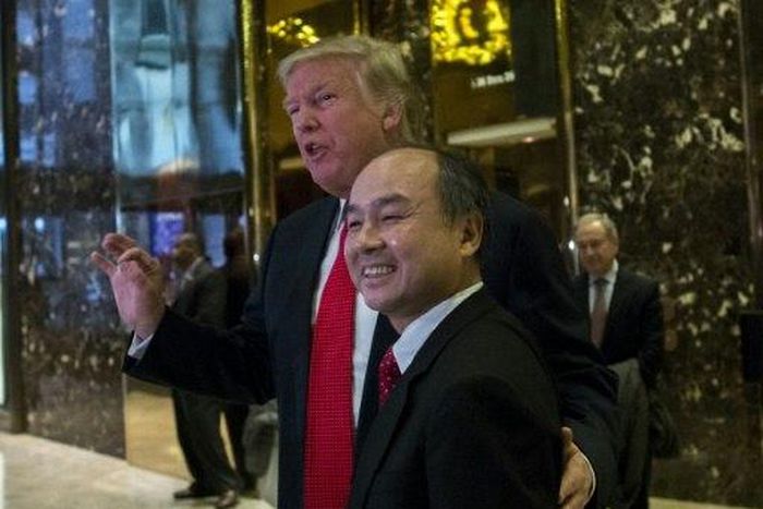 SoftBank's flamboyant founder Masayoshi Son was among the first businessmen to meet then President-elect Donald Trump in November and pledged $50 bn to help create US jobs