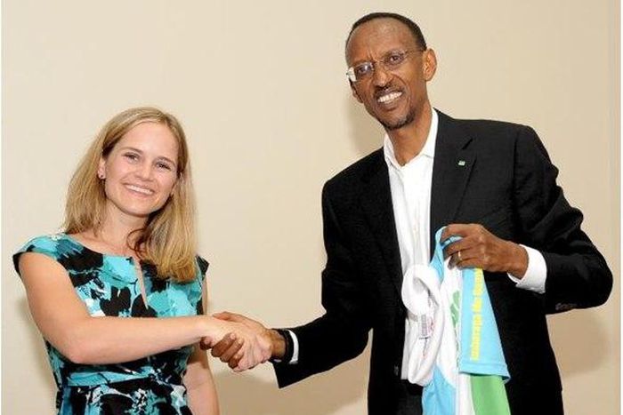 Mrs. Elizabeth with Hon. President of Rwanda