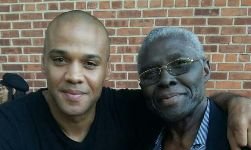Jay Ghartey with father, Dr Kweku Ghartey