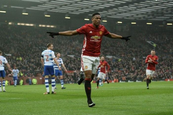 Manchester United manager Jose Mourinho claims striker Anthony Martial (pictured) can join starting lineup following a convincing performance in upcoming match against Wigan Athletic on January 29, 2017
