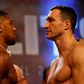 Wladimir Klitschko (R) has recorded a video predicting the outcome of the fight against Anthony Joshua which will be sealed in his robe then auctioned for charity
