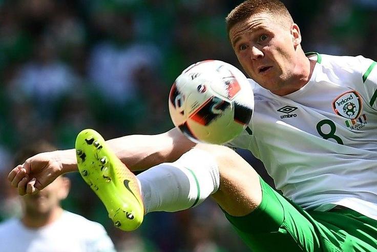 Ireland's James McCarthy in action during a Euro 2016 match against France near Lyon
