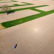The letters in Jacques Fortin's field are 100 metres long