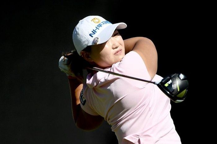 Lee Mi-Rim of South Korea tees off the 1st hole during the 2nd round of the KIA Classic, at the Park Hyatt Aviara Resort in Carlsbad, California, on March 24, 2017