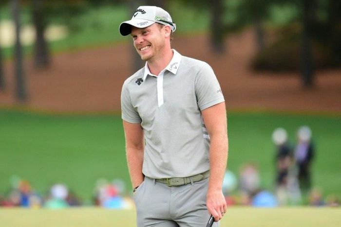 Danny Willett of England smiles on the ninth green at Augusta National Golf Club on April 3, 2017