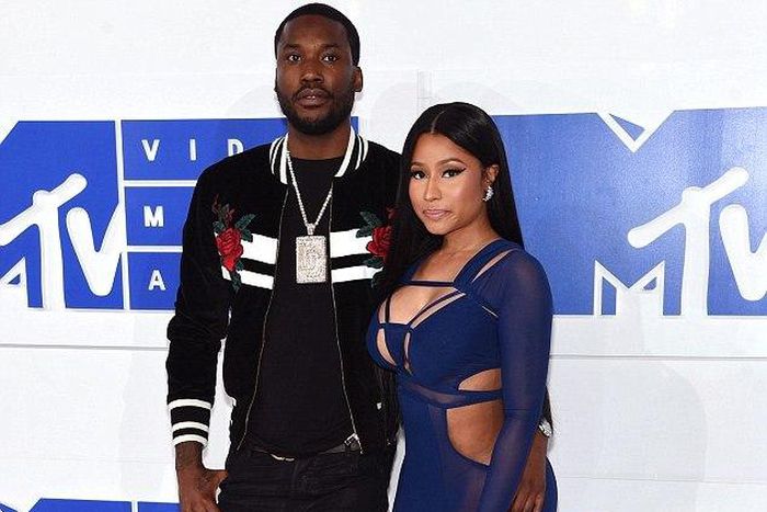 Meek Mill, Nicki Minaj at the 2016 MTV VMAs