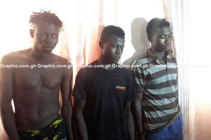 The suspects are Mohammed Sulley, 18; Abubakar Saddick Awudu, 19; and Ibrahim Issah, 19