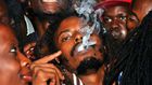 Revellers smoking bhang at a past event.