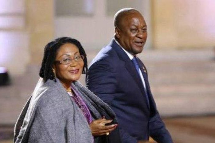 President Mahama and wife