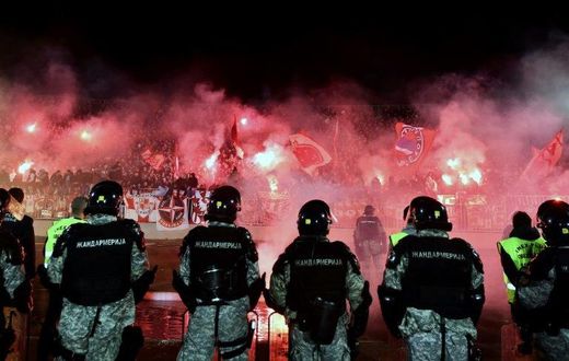 Nowadays the "Eternal Derby" between Belgrade's Partizan and Red Star has become a pretext for clashes between supporters of the rival teams
