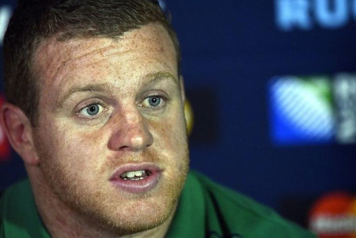 Ireland's hooker Sean Cronin, pictured in 2015, suffered the hamstring tear against Italian side Zebre and is out for more than two months