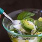 Avocado and Basil Greek yoghurt parfait