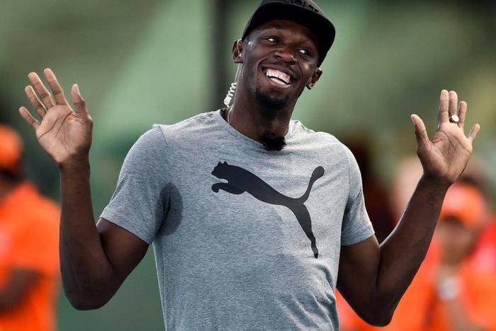 Athletic star Usain Bolt said, "I hope to have the chance to play football at the highest level"