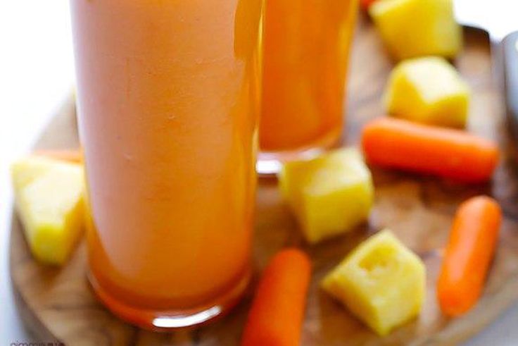 Pineapple carrot smoothie