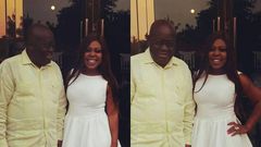 Afia Schwarzenegger shares adorable photo with President Nana Addo
