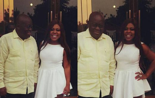 Afia Schwarzenegger shares adorable photo with President Nana Addo