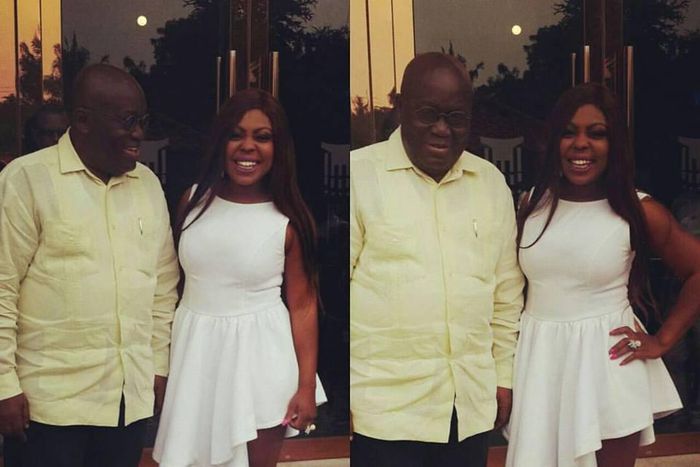 Afia Schwarzenegger shares adorable photo with President Nana Addo
