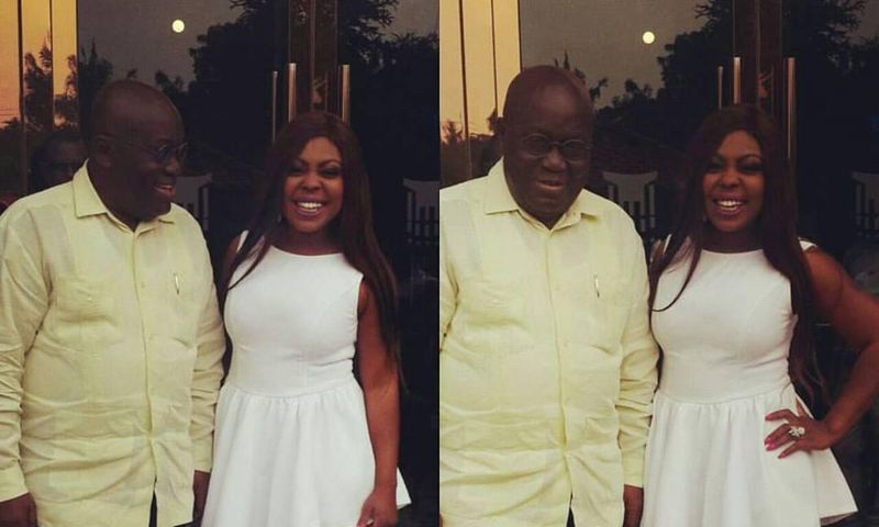 Afia Schwarzenegger shares adorable photo with President Nana Addo