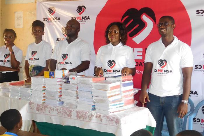 So Me Nsa Foundation donates 2,000 exercise books & pens to Mamprobi Methodist Primary
