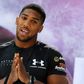 British boxer Anthony Joshua attends a press conference in Cologne, western Germany, on February 16, 2017