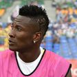Ghana's forward Asamoah Gyan who is recovering from an injury sits on the bench during the 2017 Africa Cup of Nations quarter-final football match between DR Congo and Ghana in Oyem on January 29, 2017