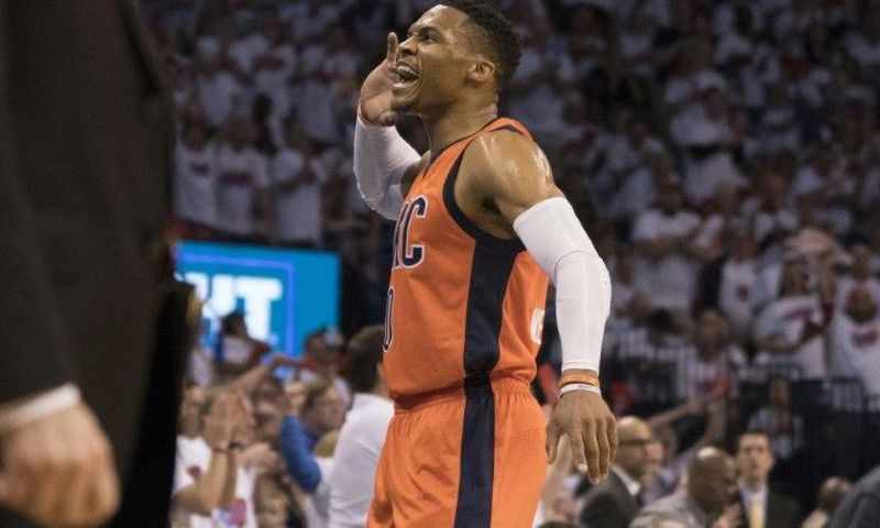 Russell Westbrook is the first player since Oscar Robertson in 1961-62 to average a triple-double for a full season