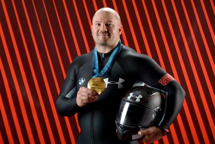 Steve Holcomb poses for a portrait during the USOC Media Summit ahead of the Sochi 2014 Winter Olympics on September 29, 2013 in Park City, Utah