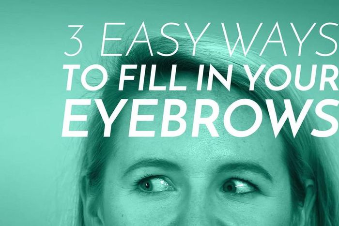 3 easy ways to fill your eyebrows
