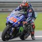 Movistar Yamaha MotoGP's Spanish rider Maverick Vinales brakes before taking a corner during the last day of 2017 MotoGP pre-season test at the Sepang International Circuit on February 1, 2017