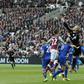 Leicester City's Kasper Schmeichel punches the ball away during the match against West Ham The London Stadium