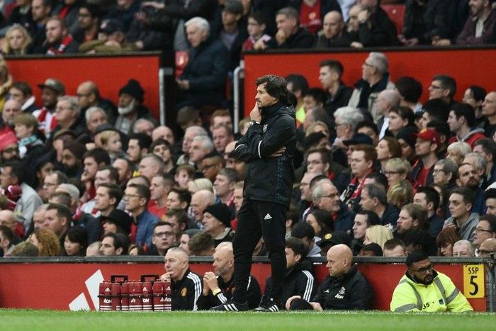 Manchester United's assistant manager Rui Faria stands on the touchline during the English Premier League football match between Manchester United and Burnley in Manchester on October 29, 2016