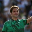 Roger Federer of Switzerland celebrates after defeating Tomas Berdych of Czech Republic in their Miami Open quarter-final match, at Crandon Park Tennis Center in Key Biscayne, on March 30, 2017