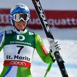 Slovenia's Ilka Stuhec reacts in the finish area of the women's downhill race at the 2017 FIS Alpine World Ski Championships in St Moritz on February 12, 2017