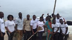 Abeiku Santana supports Guba Foundation