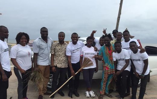 Abeiku Santana supports Guba Foundation