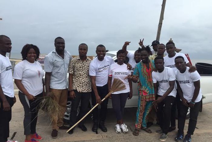 Abeiku Santana supports Guba Foundation